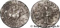 LES TERRITOIRES PÉRIPHÉRIQUES (ARABO-BYZANTINES, C Drachme bilingue SCYTHIE - ROYAUME INDO-SCYTHE - AZÈS Pushkalavati c. 55-35 AC (15,5mm, 2,22g, 11h) -