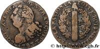 FRANCE 6 deniers dit au faisceau, type FRANÇOIS LA CONVENTION Nantes 1793 (24mm, 6,40g, 6h) -