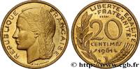 FRANCE Essai du concours de 20 centimes par Dieudonné CINQUIÈME RÉPUBLIQUE Paris 1961 (23,5mm, 4g, 6h) -