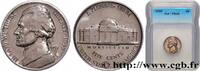 ÉTATS-UNIS D'AMÉRIQUE 5 Cents Président Thomas Jefferson / Monticello Pr ÉTATS-UNIS D'AMÉRIQUE Philadelphie 1955 (21,2mm, 5g, 6h) -