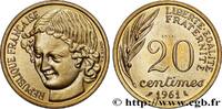 FRANCE Essai du concours de 20 centimes par Baron CINQUIÈME RÉPUBLIQUE Paris 1961 (23,5mm, 4g, 6h) -