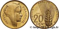 FRANCE Essai du concours de 20 centimes par Coeffin CINQUIÈME RÉPUBLIQUE Paris 1961 (23,5mm, 4g, 6h) -