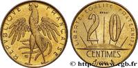 FRANCE Essai du concours de 20 centimes par Rousseau CINQUIÈME RÉPUBLIQUE Paris 1961 (23,5mm, 4g, 6h) -