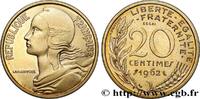 FRANCE Essai de 20 centimes Marianne CINQUIÈME RÉPUBLIQUE Paris 1962 (23,5mm, 4g, 6h) -