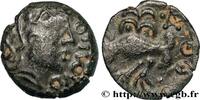FRANCE Bronze GIAMILOS / SIINV à l’oiseau SÉNONS (région de Sens) c. avant 52 AC. (16mm, 3g, 3h) -