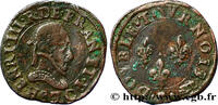 FRANCE Double tournois, type de Troyes HENRI III Troyes n.d. (21,5mm, 3,30g, 12h) -