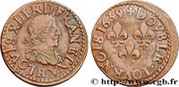 FRANCE Double tournois, type 14 LOUIS XIII LE JUSTE La Rochelle 1639 (20mm, 3,02g, 6h) -