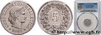 SUISSE 5 Centimes (Rappen) SUISSE Berne 1893 (17mm, 2g, 12h) -