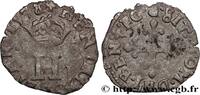 FRANCE Liard à l'H couronnée HENRI III Dijon 1578 (15mm, 0,80g, 6h) -