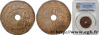 INDOCHINE FRANÇAISE 1 Centième INDOCHINE FRANÇAISE Paris 1901 (27,5mm, 7,50g, 6h) -