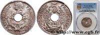 INDOCHINE FRANÇAISE 5 Centièmes INDOCHINE FRANÇAISE Paris 1925 (24mm, 4,99g, 6h) -