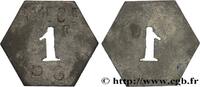 JETONS ET MONNAIES MILITAIRES 1 Franc Prisonnier de Guerre JETONS ET MONNAIES MILITAIRES Sedan n.d. (27,5mm, 3,58g, 12h) -
