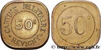JETONS ET MONNAIES MILITAIRES 50 centimes Cantine Militaire JETONS ET MONNAIES MILITAIRES Revigny-sur-Ornain n.d. (26mm, 5,00g, 6h) -