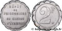 JETONS ET MONNAIES MILITAIRES 2 Francs - Dépôt des prisonniers de guerre JETONS ET MONNAIES MILITAIRES Etampes n.d. (23mm, 1,79g, 12h) -