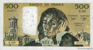 FRANCE 500 Francs PASCAL FRANCE 500 Francs PASCAL 1984 NEUF -
