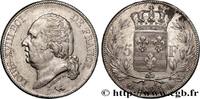 FRANCE 5 francs Louis XVIII, tête nue LOUIS XVIII Bayonne 1823 (37,10mm, 24,93g, 6h) -