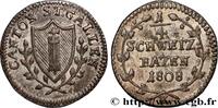 SUISSE - CANTON DE SAINT-GALL 1/4 Batzen SUISSE - CANTON DE SAINT-GALL 1808 (20mm, 1,02g, 6h) -