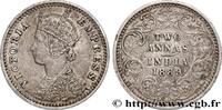 INDES BRITANNIQUES 2 Annas Victoria INDES BRITANNIQUES Bombay 1889 (15,3mm, 1,45g, 12h) -