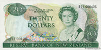 NOUVELLE ZÉLANDE 20 Dollars Petit numéro NOUVELLE ZÉLANDE 20 Dollars Petit numéro 1985 NEUF -