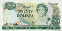 NOUVELLE ZÉLANDE 20 Dollars Petit numéro NOUVELLE ZÉLANDE 20 Dollars Petit numéro 1985 NEUF -