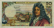 FRANCE 50 Francs RACINE FRANCE 50 Francs RACINE 1963 TB -