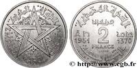 MAROC - PROTECTORAT FRANÇAIS Essai de 2 Francs AH 1370 MAROC - PROTECTORAT FRANÇAIS Paris 1951 (21,92mm, 1,20g, 6h) -