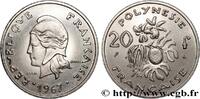 POLYNÉSIE FRANÇAISE Essai de 20 Francs Marianne POLYNÉSIE FRANÇAISE Paris 1967 (28,5mm, 9,81g, 6h) -