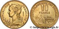 CÔTE FRANÇAISE DES SOMALIS Essai de 10 Francs CÔTE FRANÇAISE DES SOMALIS Paris 1965 (20mm, 3,05g, 6h) -