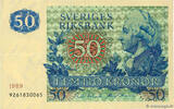 SUÈDE 50 Kronor SUÈDE 50 Kronor 1989 TTB+ -