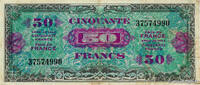 FRANCE 50 Francs DRAPEAU FRANCE 50 Francs DRAPEAU 1944 TTB -
