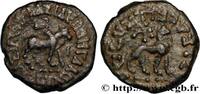LES TERRITOIRES PÉRIPHÉRIQUES (ARABO-BYZANTINES, C Tétradrachme bilingue SCYTHIE - ROYAUME INDO-SCYTHE - AZÈS Taxila c. 55-35 AC. (21mm, 8,10g, 5h) -