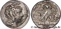 Hellénistique 1 (323 à 188 avant J.C.) Tétradrachme stéphanophore ATTIQUE - ATHÈNES Athènes, Attique c. 130-129 AC. (27,5mm, 16,54g, 12h) -