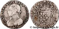FRANCE Demi-teston, 2e type CHARLES IX Bordeaux 1569(MDLXVIIII) (25mm, 4,56g, 6h) -