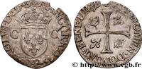 FRANCE Douzain aux deux C, 2e type CHARLES IX Dijon 1573 (23,5mm, 2,20g, 10h) -