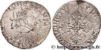 FRANCE Demi-franc au col plat HENRI III Bordeaux 1580 (27mm, 7,12g, 9h) -