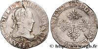 FRANCE Franc au col plat HENRI III Paris 1576 (32mm, 13,83g, 5h) -