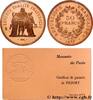 FRANCE Piéfort en Or de 50 francs Hercule PIÉFORTS Pessac 1977 (41mm, 102g, 6h) -