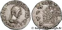 Hellénistique 2 (188 à 30 avant J.C.) Tétradrachme bilingue posthume BACTRIANE - ROYAUME DE BACTRIANE - HERMAIOS Pushkalavati c. 55-45 AC. (24,5mm, 9,74g, 11h) -