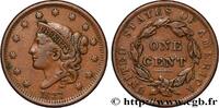 ÉTATS-UNIS D'AMÉRIQUE 1 Cent Liberté “Matron Head” modifié ÉTATS-UNIS D'AMÉRIQUE 1837 (27,5mm, 10,46g, 6h) -