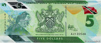 TRINIDAD et TOBAGO 5 Dollars TRINIDAD et TOBAGO 5 Dollars 2020 NEUF -