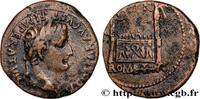 LES JULIO-CLAUDIENS (27 avant J.C. à 69 après J.C. As à l'autel de Lyon TIBÈRE Lyon c. 12-14 AD. (25mm, 9,70g, 2h) -