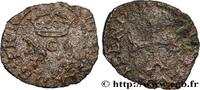 FRANCE Denier tournois à la couronne CHARLES IX Poitiers 1573 (13,5mm, 0,56g, 6h) -