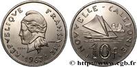 NOUVELLE CALÉDONIE Essai de 10 Francs Marianne / voilier NOUVELLE CALÉDONIE Paris 1967 (24mm, 6,03g, 6h) -