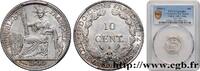 INDOCHINE FRANÇAISE 10 Centièmes INDOCHINE FRANÇAISE Paris 1900 (19mm, 2,72g, 6h) -