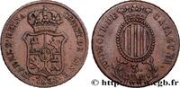 ESPAGNE - CATALOGNE 3 Quartos frappe au nom d’Isabelle II ESPAGNE - CATALOGNE Catalogne 1838 (26mm, 6,82g, 12h) -