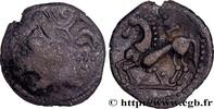 FRANCE Drachme à la couronne en chevrons et au triangle SANTONS / CENTRE-OUEST, Incertaines IIe - Ier siècles avant J.-C. (17,5mm, 2,54g, 3h) -