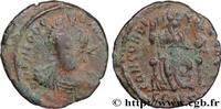 LA FIN DE L'EMPIRE(363 après J.C. à 476 après J.C. Nummus, (PB, Æ 3) THÉODOSE II Constantinople 401-403 (17mm, 2,08g, 6h) -