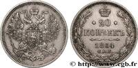 RUSSIE 20 Kopecks RUSSIE Saint-Petersbourg 1864 (22mm, 3,95g, 12h) -