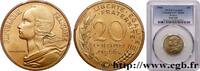 FRANCE 20 centimes Marianne CINQUIÈME RÉPUBLIQUE Paris 1966 (23,5mm, g, 6h) -