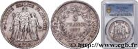 FRANCE 5 francs Hercule TROISIÈME RÉPUBLIQUE Paris 1877 (37mm, g, 6h) -